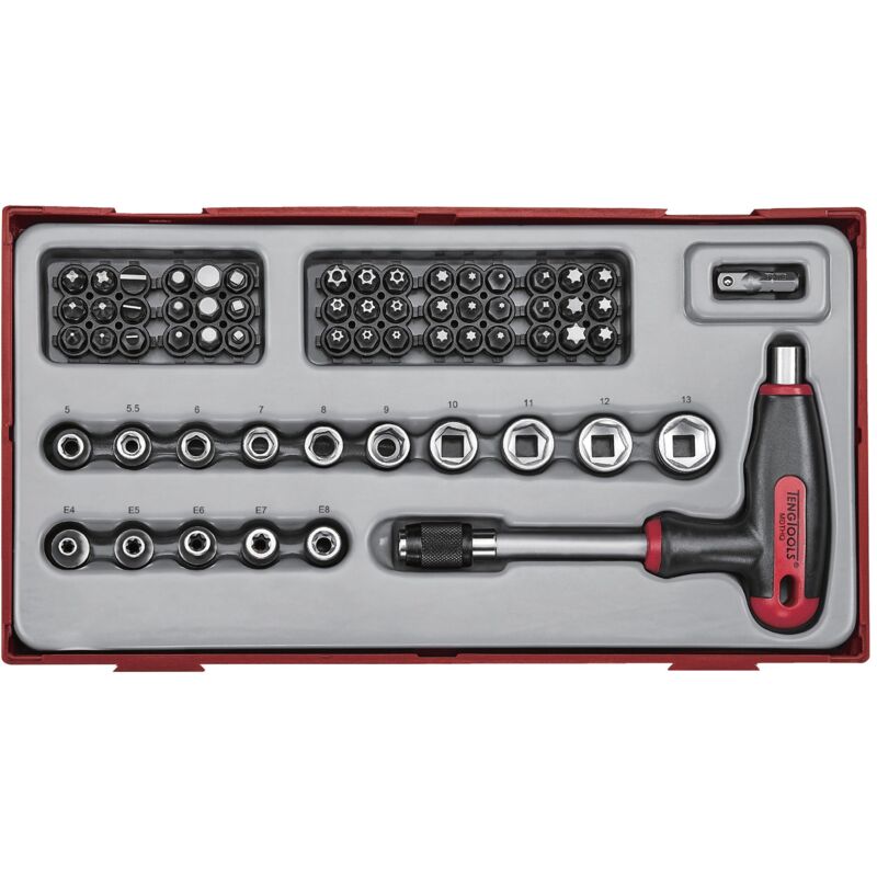 KS Tools 151.1112 Poignée En T Carrée 1/4" - Outil Compact Et Maniable Avec Poignée Bi-Matière