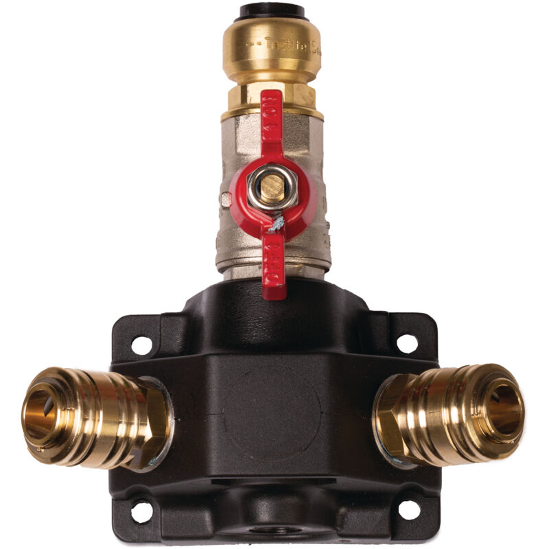 Distributeur D'Air Comprimé 2 Voies En Laiton - Raccord 1/4"