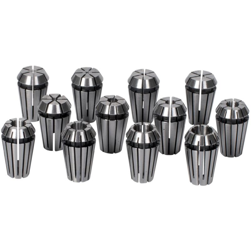 Jeu De 13 Pinces ER20 (1-13mm) Pour Fraisage CNC - Précision Et Solidité ! Neuf En Coffret.