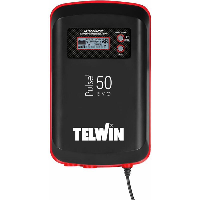 24 V. batterie de / Chargeur 50EVO multifonctionnel 12 PULSE électronique Telwin