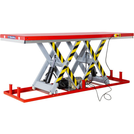 Table élévatrice electrique 1000MM 2000KG 230V longueur 2500mm MW Tools TPSL2110