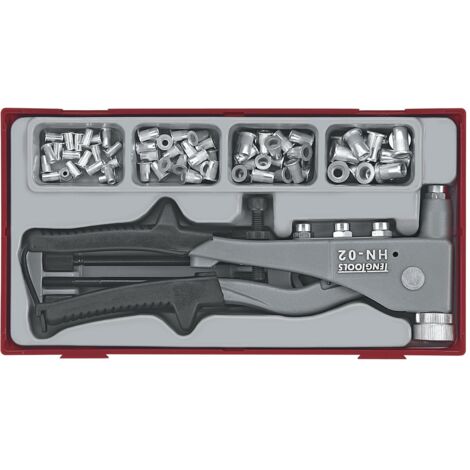 Jeu d'écrous à rivets aveugles et pince TT1 tray 81dlg Teng Tools TTNR81 (1/2)