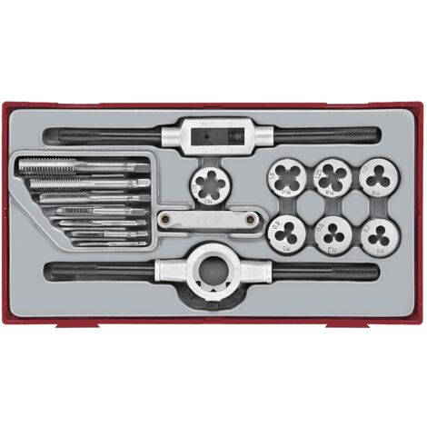 Set de tarauds et filières TT1 tray 17 pièces Teng Tools TTTD17 (1/2)