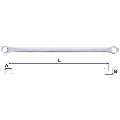 Clé polygonale Plat extra long Teng Tools 631618FL (1/2)