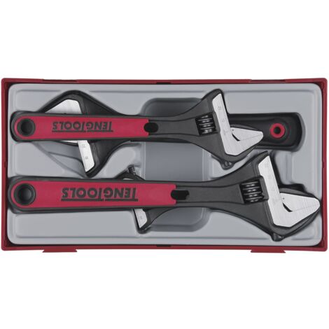 Set de clés à molette TT1 tray capacité 24- 38mm 4 pièces Teng Tools TTADJ04 (1/2)