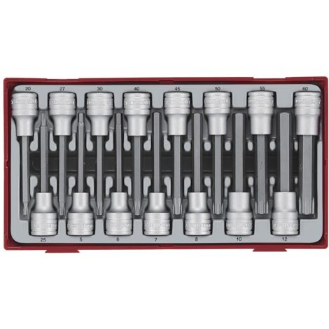 JEU DE DOUILLES HEXAGONALES ET TORX 15 PIÈCES - L-118890102 (1/4)