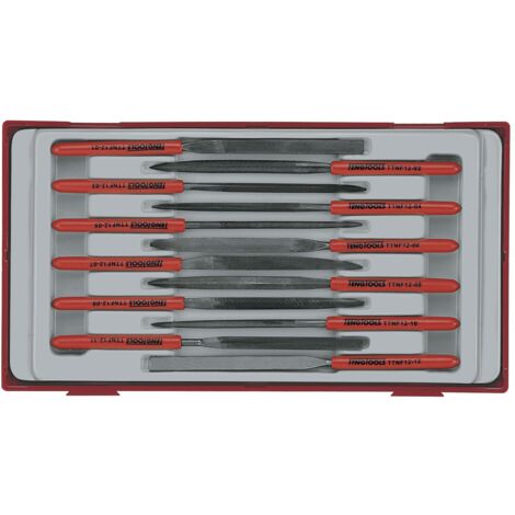 Jeu de limes aiguille TT1 tray 12 pièces Teng Tools TTNF12 (1/2)