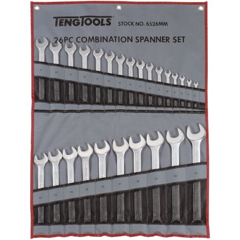 Jeu de 26 clés mixtes de 6 à 32 mm Teng Tools 6526MM