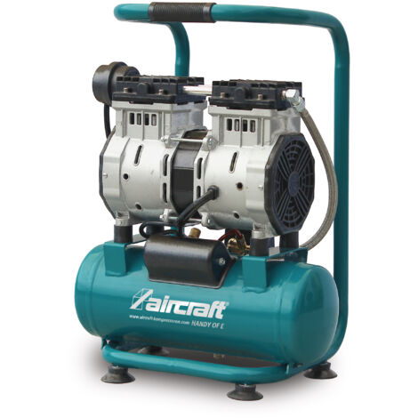 Compresseur silencieux sans huile 6 L 1 kW 0,75 Ch 90 L/min 8 bars 230V Aircraft HANDY SIL 221 OF E (1/5)