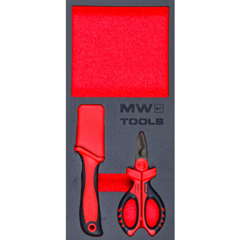 Jeu de découpe 2 pièces module en mousse pour servante d'atelier MW Tools MWECUT2