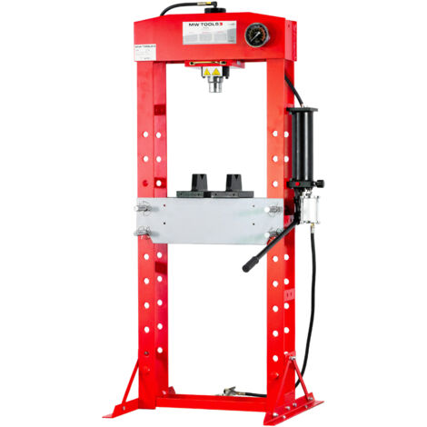 Mw Tools – Presse hydraulique 30T – Cylindre mobile pour pressage précis – Fonctionnement manuel et pneumatique – PPH30B