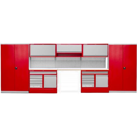 Mobilier d'atelier 5.5m avec 2 armoires de rangement MW Tools PRACO3550KK