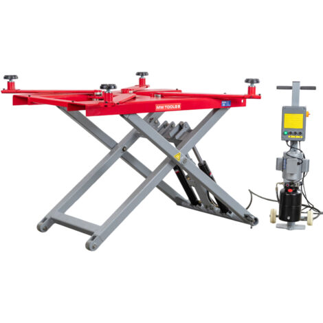Mw Tools – Pont ciseaux mobile hydraulique 3T – Hauteur levée 1287mm – Longueur plateau 1495 à 2025mm – MSL305M