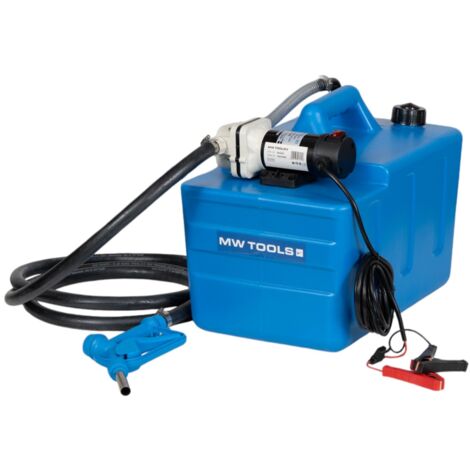 Mw Tools – Cuve réservoir AdBlue PE 50L avec pompe 12V – Résistant aux chocs – Pour transport et stockage – SKU TAD5012