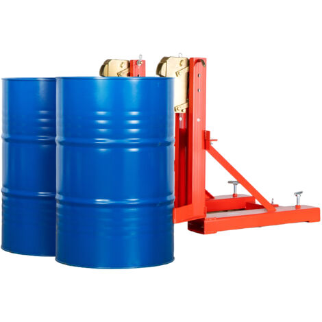 Pince à fûts pour chariot élévateur 2 fûts 60-220L 2x 360kg MW Tools VTGR3602