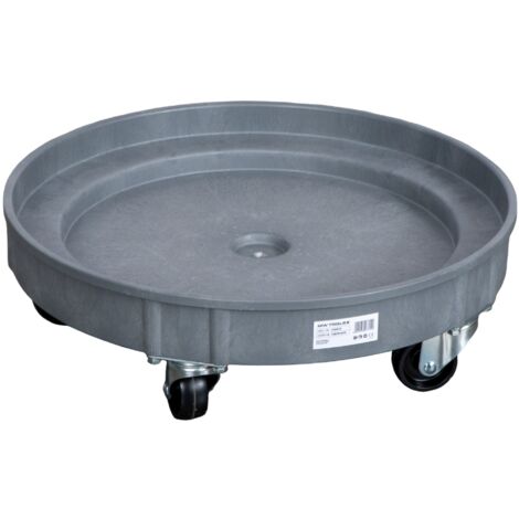 Chariot à fûts avec plateau en plastique fermé 220L 410 kg MW Tools VTD412