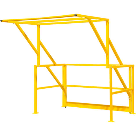 Barrière écluse à porte basculante pour plateforme mezzanine Largeur 2000 x Profondeur 1915 x Hauteur 2032 mm MW Tools KTH2020