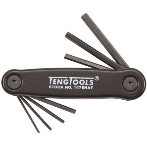 Jeu de clés allen/étui 7 pcs Teng Tools 1476NAF (1/2)