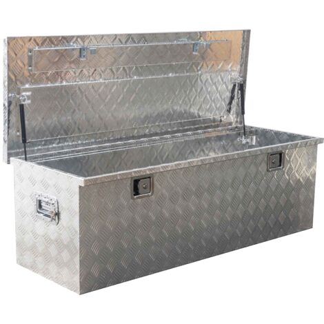 Mw Tools – Coffre de chantier aluminium 269L – Dimensions 1470x540x490mm – Capacité 100kg – Épaisseur tôle 1,5mm – MWA350
