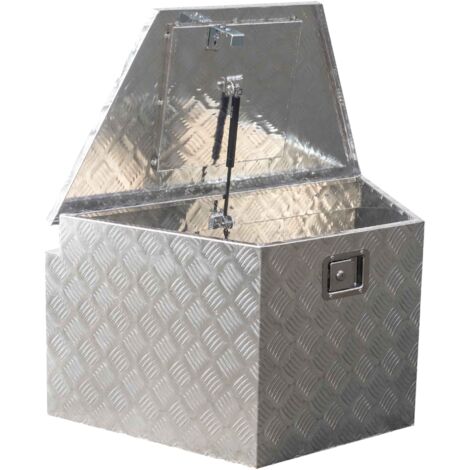 Mw Tools – Coffre de rangement en aluminium 165 L – Dimensions 885x505x480mm – Résistant aux chocs et intempéries – MWA190R