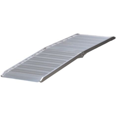 Mw Tools – Rampe de chargement pliante aluminium 400kg 2135x700mm – Largeur utile 650mm – Pour hauteurs jusqu'à 630mm – AOP2003
