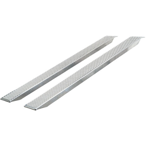 Mw Tools – Rampe de chargement aluminium 1000kg 2500x260mm – Largeur utile 222mm – Surface antidérapante 3D – SOR2500