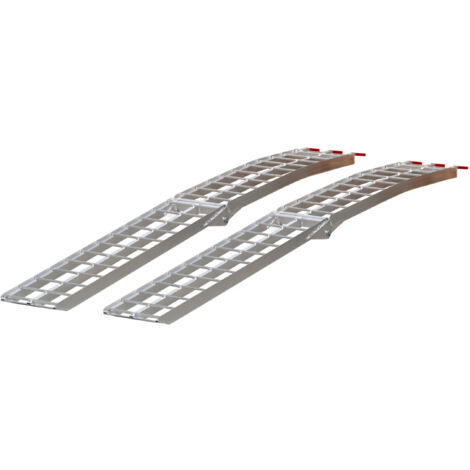 Mw Tools – Rampe de chargement aluminium pliable 680kg – Longueur 2230mm, largeur 280mm – Pour remorques et engins – SOP2200 (1/5)
