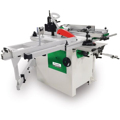 Holzstar – Dégauchisseuse-raboteuse 1,5 kW – Table en fonte grise – Réglage de hauteur par volant – Pour bois tendre et dur – Livrée avec 3 fers HSS (1/5)