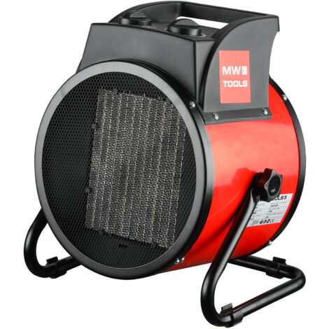 Chauffage électrique de chantier portable 5kW 400V résistance PTC MW Tools WEL05C (1/5)