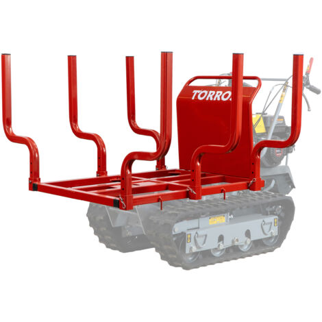 Torros – Châssis pour transport bois – Compatible dumpers MRP600H et MRD600H – Supports latéraux réglables – Inclinaison avec piston – MR600AH