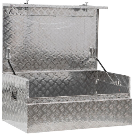 Mw Tools – Coffre de chantier en aluminium 353 l – Dimensions 1100 x 700 x 500 mm – Résistant aux chocs et intempéries – MWA445