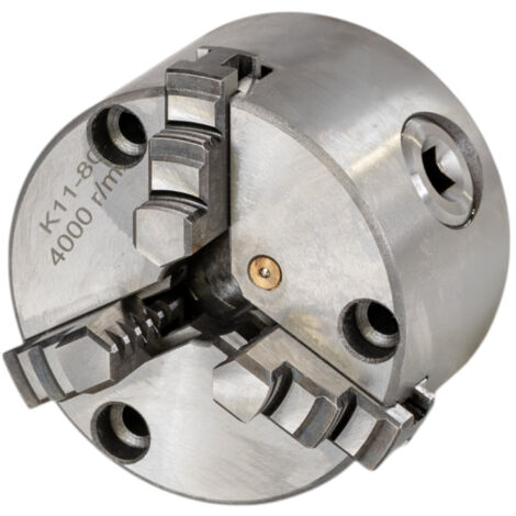 Torros – Mandrin 3 mors à serrage concentrique 80 mm en fonte – Montage frontal pour plateau diviseur – TKL80