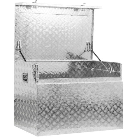 Mw Tools – Coffre de chantier en aluminium 582 L – Dimensions 1100 x 700 x 800 mm – Capacité de charge 50 kg – MWA545