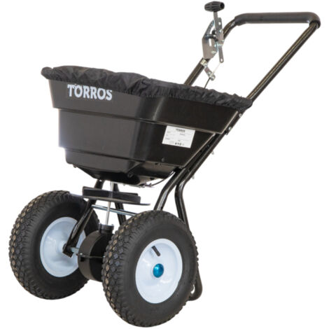 Épandeur d'engrais manuel à pousser - 29 L - Semoir pour pelouse et jardin Torros SW029