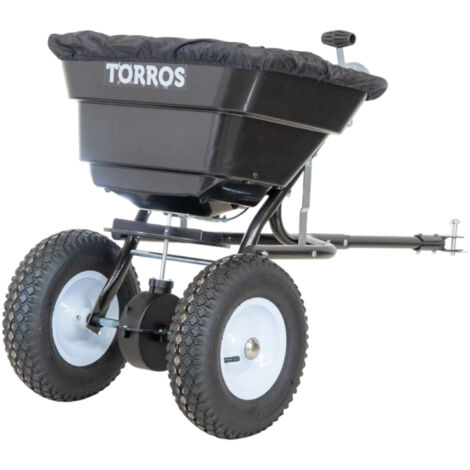 Épandeur d'engrais tractable - 29 L - Semoir pour tracteurs de jardin, quads et autoportées Torros SW029T