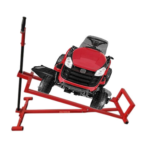 Mw Tools – Cric lève tracteur tondeuse 400 kg – Hauteur de levage 600 mm – Base stable en profilé tubulaire – HBG400 (1/3)