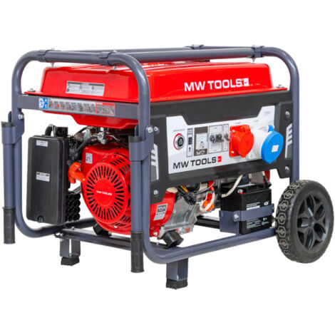 Groupe électrogène essence 11 kW 3x400 V et 230 V - Démarrage électrique et réservoir de 40 l MW Tools BG100ED