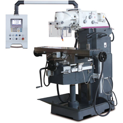 Optimum – Fraiseuse universelle Huron X 720 mm – 3 avances servomoteur ISO40 – Affichage digital DPA21 – Système de refroidissement fermé