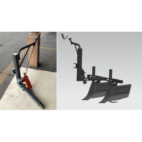 Cric Tracteur Pelouse YARDIN – Pont Élévateur 400 Kg – Angle 45° Réglable – Rouge – Idéal Nettoyage & Entretien Tondeuse