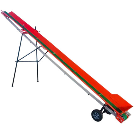 Tapis convoyeur pour bois de chauffage 5 mètres avec moteur électrique 230 V - Stationnaire Torros HTB50E