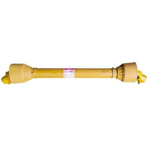 Arbre de transmission cardan PTO 80 cm 1 3/8 - 6 cannelures - montage rapide 3 leviers - pour micro-tracteur Torros CAR38800