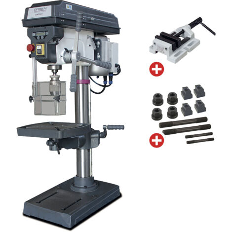 Perceuse d'établi jusque ø 25 mm CM2 750W 400V 12 vitesses + étau de perçage + jeu de boulons Optidrill D23PRO 400V PACK (1/4)