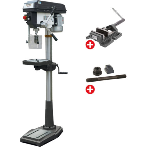 Perceuse à colonne jusque ø 25 mm CM3 750W 230V 12 vitesses + étau de perçage + jeu de boulons Optidrill DQ25 230V PACK (1/5)