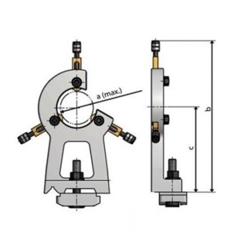 Base magnetique avec 2 flexibles Optimum DFK