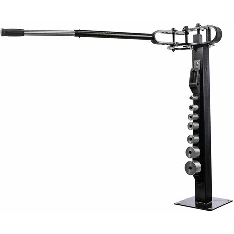 Mw Tools – Plieuse universelle sur pied pour matériaux plats et ronds jusqu'à 180° – 8 matrices incluses – Construction en tôle d'acier – CAT10090