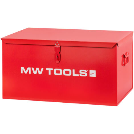 Mw Tools – Coffre de chantier métal 670mm – Construction en tôle d'acier soudée – Sécurisé avec serrure – SORCR670B