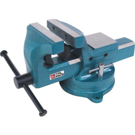 Étau d'établi à mors parallèles 150mm acier avec ouverture de 153mm et tube ø16mm MW Tools BAP150