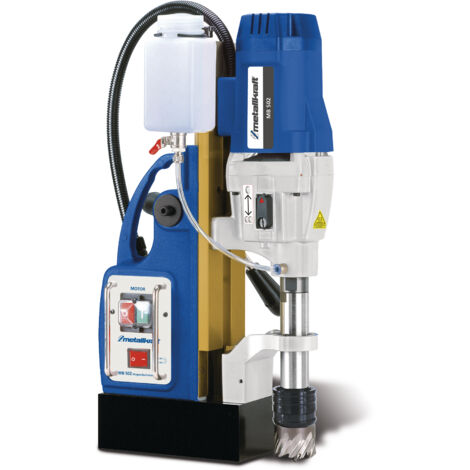 Perceuse magnétique puissante jusque ø50x50 mm Weldon 19 mm 2 kW aimant 32000 N 2 vitesses Metallkraft MB502