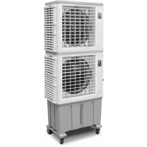 Mw Tools – Rafraîchisseur d'air évaporatif mobile 150-200m² – Débit 17000m³/h – Silencieux 67dB – Économie d'énergie – SKU BVK1700PT