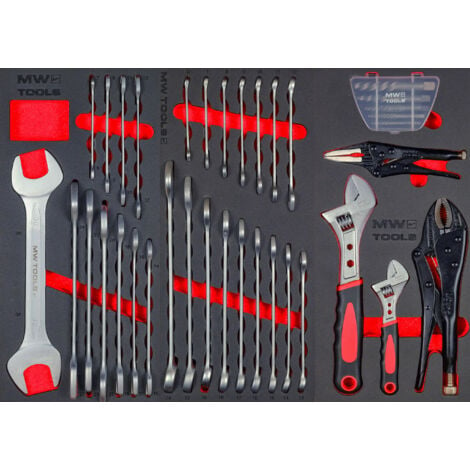 Servante d'atelier complète XL noire 512 outils MW Tools MWE512G3B